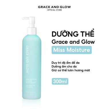 Sữa dưỡng thể Grace and Glow Body Serum 300ml Rosslyn Cosmetic - giảm còn 135.000, dưỡng ẩm sâu, da mềm mịn
