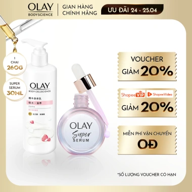 Sữa Dưỡng Thể Olay 5% Niacinamide + Vitamin C 260g - Sáng Da, Hương Nước Hoa, Giá 312k