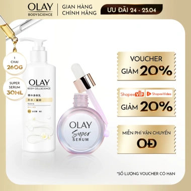 Sữa Dưỡng Thể Olay 5% Niacinamide + Vitamin C 260g - Sáng Da, Hương Nước Hoa, Giá 312k