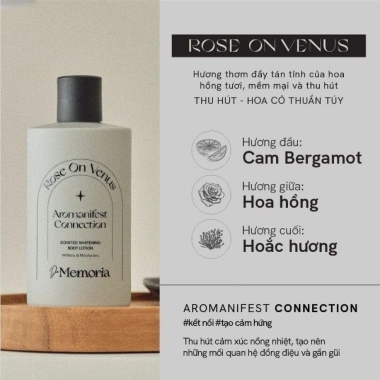 Sữa Dưỡng Thể Trắng Da De Memoria Aromanifest 300ml Dưỡng Sáng Mịn Hương Nước Hoa Thơm Lâu Giá Ưu Đãi