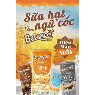 Sữa Hạt Ngũ Cốc 4Care Balance 180ml XanhSam Organic - Cân bằng dinh dưỡng, 27.6k 4 Sữa Hạt Ngũ Cốc 4Care Balance 180ml XanhSam Organic - Cân bằng dinh dưỡng, 27.6k 4