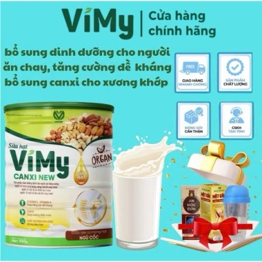 Sữa hạt Vimy Canxi New - Bổ sung canxi cho người lớn, người già, ngừa loãng xương