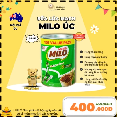 Sữa Milo Úc 1KG Michi Baby MC679 - Dinh Dưỡng Cho Bé, Giá Ưu Đãi 420.000đ