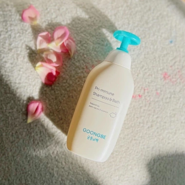 Sữa tắm gội Goongbe Primmune 350ml bé sơ sinh - Giảm giá 390k, dưỡng da nhẹ nhàng