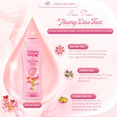 Sữa tắm hương kem ngọt ngào Tulipán Negro Yummy Cream - Hwin Beauty Care 263k