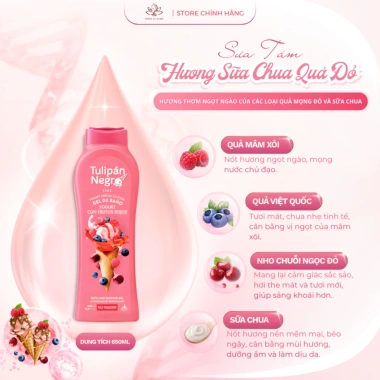 Sữa tắm hương kem ngọt ngào Tulipán Negro Yummy Cream - Hwin Beauty Care 263k