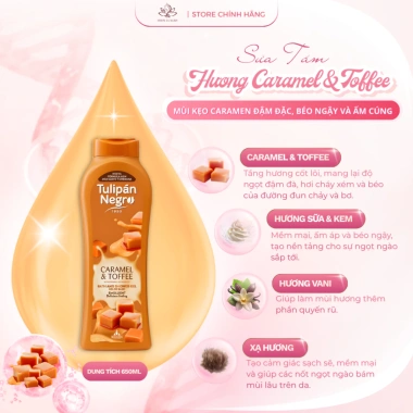 Sữa tắm hương kẹo ngọt Tulipán Negro - Sweet Collection - Giá 263.000₫ - Hwin Beauty 4 Sữa tắm hương kẹo ngọt Tulipán Negro - Sweet Collection - Giá 263.000₫ - Hwin Beauty 4