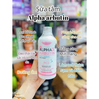 Sữa tắm trắng da Alpha Arbutin Collagen 3 Plus 450ml - Giảm còn 290.000đ 4