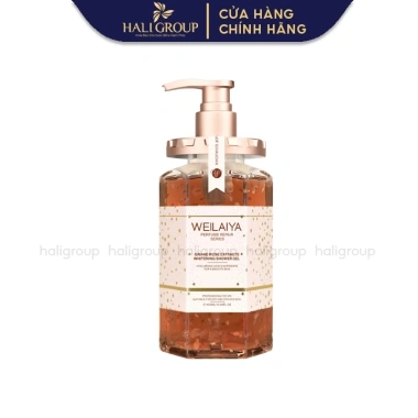 Sữa tắm Weilaiya Cánh Hoa Hồng Damask 450ml - Sáng da, dưỡng ẩm, giá chỉ 399.000₫