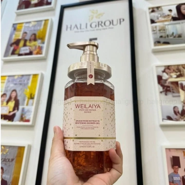 Sữa tắm Weilaiya Cánh Hoa Hồng Damask 450ml - Sáng da, dưỡng ẩm, giá chỉ 399.000₫