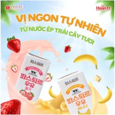 Sữa Trái Cây Vị Chuối Lotte Hàn Quốc 190ml - Hỗ Trợ Tiêu Hóa & Tăng Tập Trung Bé 5
