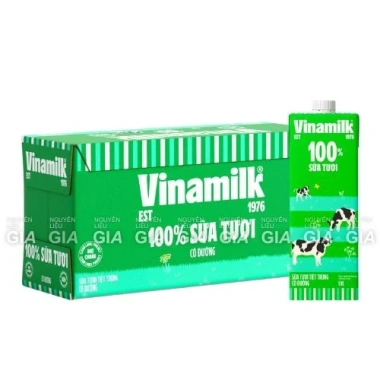 Sữa tươi Vinamilk 1L hộp 12 - Giá ưu đãi 515.200đ, dinh dưỡng cho cả gia đình 2