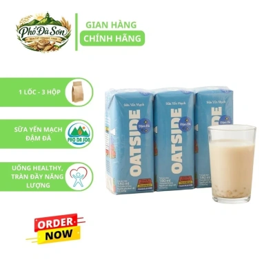 Sữa Yến Mạch Oatside 180ml Nguyên Vị, Socola, Ít Ngọt, Thuần Chay, Bổ Canxi 24 Hộp 33.310₫ 3