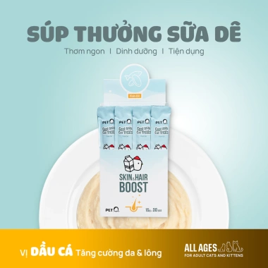Súp Thưởng Sữa Dê PetQ cho Mèo 15g - Bổ Vitamin, Dầu Cá, Cỏ Mèo, Dành cho Mọi Độ Tuổi, Giá ưu đãi 175.000 VND 4 Súp Thưởng Sữa Dê PetQ cho Mèo 15g - Bổ Vitamin, Dầu Cá, Cỏ Mèo, Dành cho Mọi Độ Tuổi, Giá ưu đãi 175.000 VND 4