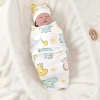 SWEETASHAHEARTS Túi ngủ sơ sinh và Khăn quấn cotton chống đá - ấm áp, mềm mại, điều chỉnh được, bán chạy 3