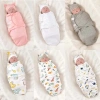 SWEETASHAHEARTS Túi ngủ sơ sinh và Khăn quấn cotton chống đá - ấm áp, mềm mại, điều chỉnh được, bán chạy 9