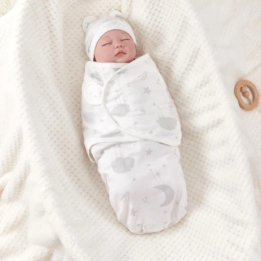 SWEETASHAHEARTS Túi ngủ sơ sinh và Khăn quấn cotton chống đá - ấm áp, mềm mại, điều chỉnh được, bán chạy 10