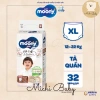 Tã Bỉm Moony Natural Trắng Dán/Quần NB62 S58 M46 L38 L36 XL32 Michi Baby MC555 Giá chỉ 295k 8