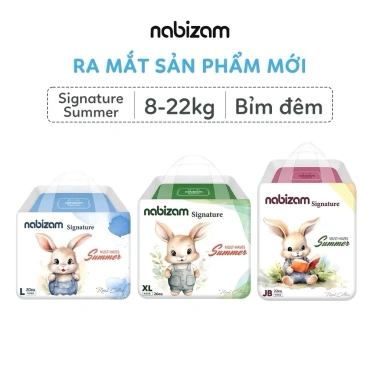 Tã bỉm quần NABIZAM Summer Hàn Quốc Mềm Mại Thấm Hút Size M32/L30/XL26/2XL22 240k