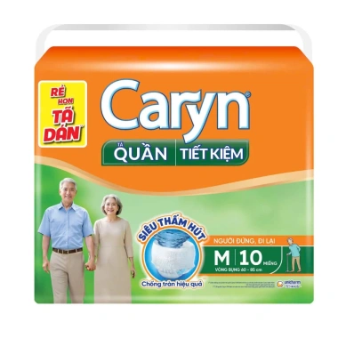 Tã Bỉm Quần Người Lớn Siêu Thấm Caryn Ngày Đêm L18 M18 L10 XL18+2 - 95.760 VND 3