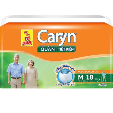 Tã Bỉm Quần Người Lớn Siêu Thấm Caryn Ngày Đêm L18 M18 L10 XL18+2 - 95.760 VND 5