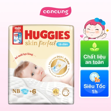 Tã dán Huggies Skin Perfect Newborn 70 miếng dưới 5kg - Giá chỉ 170.200 VND, giao bao bì ngẫu nhiên 2 Tã dán Huggies Skin Perfect Newborn 70 miếng dưới 5kg - Giá chỉ 170.200 VND, giao bao bì ngẫu nhiên 2
