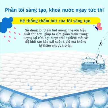 Tã Dán Misecr Siêu Khô Thoáng Mega Jumbo 100% Thoáng Khí NB‑S‑M‑L‑XL‑2XL‑3XL Giá 159k