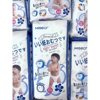 Tã Dán Misecr Siêu Khô Thoáng Mega Jumbo 100% Thoáng Khí NB‑S‑M‑L‑XL‑2XL‑3XL Giá 159k 9 Tã Dán Misecr Siêu Khô Thoáng Mega Jumbo 100% Thoáng Khí NB‑S‑M‑L‑XL‑2XL‑3XL Giá 159k 9