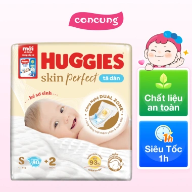 Tã dán sơ sinh Huggies Skin Perfect S 4-8kg 80 miếng - Giá chỉ 275.080 VND, giảm mạnh 2 Tã dán sơ sinh Huggies Skin Perfect S 4-8kg 80 miếng - Giá chỉ 275.080 VND, giảm mạnh 2