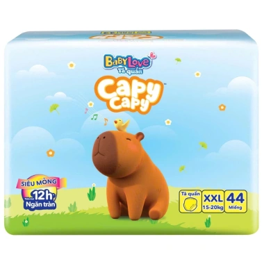 Tã quần Baby Love Capy size M60 L52 XL48 XXL44 chống tràn, thiết kế chữ T - Giá ưu đãi 120.150đ