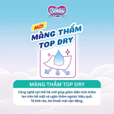 Tã quần Bobby 3XL31 (20‑35kg) mẫu mới 3mm cotton soft, bao bì mới, chỉ 265.500₫ 2 Tã quần Bobby 3XL31 (20‑35kg) mẫu mới 3mm cotton soft, bao bì mới, chỉ 265.500₫ 2