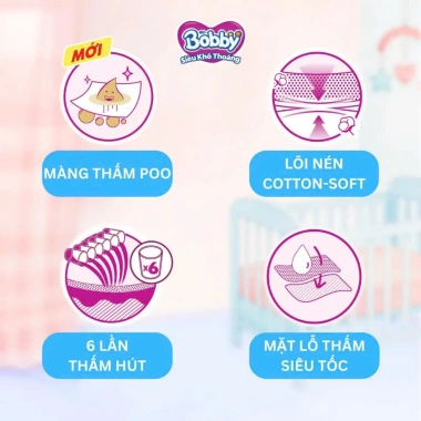 Tã quần Bobby 3XL31 (20‑35kg) mẫu mới 3mm cotton soft, bao bì mới, chỉ 265.500₫