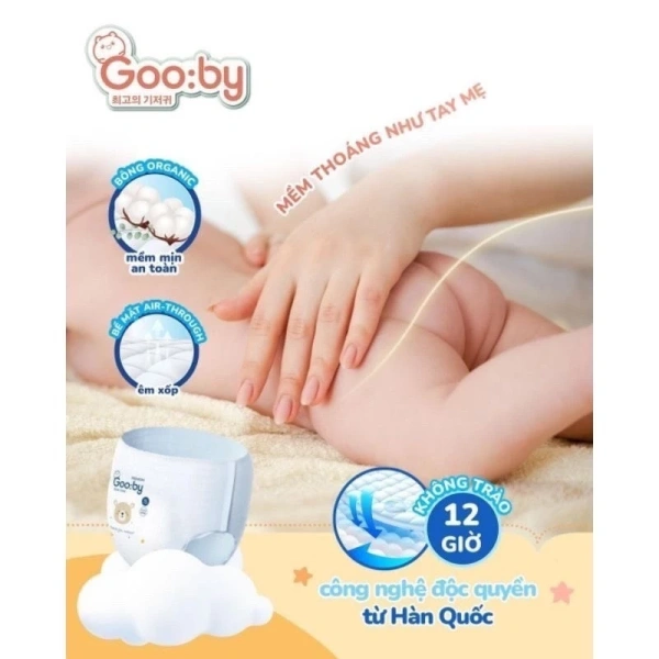 Tã quần Gooby Extra: Thiết kế thấm hút và độ thoáng khí cho bé từ 6‑24kg