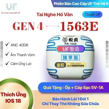Tai Nghe AP4 Hổ Vằn 1.563E UF - ANC 40dB, Pin 8h, Âm Thanh Vòm Thật, Giá chỉ 770.000 VND