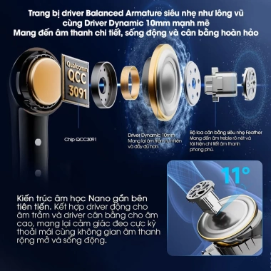 Tai Nghe Bluetooth Earfun Air Pro 4+ Plus ANC 50dB - Hi-Res Audio, LDAC, aptX, Pin 52h, BT 5.4 - Giá 2.398.700₫ 5 Tai Nghe Bluetooth Earfun Air Pro 4+ Plus ANC 50dB - Hi-Res Audio, LDAC, aptX, Pin 52h, BT 5.4 - Giá 2.398.700₫ 5