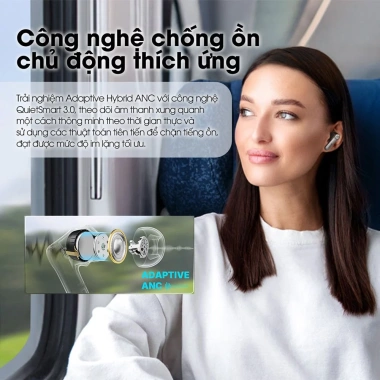 Tai Nghe Bluetooth Earfun Air Pro 4+ Plus ANC 50dB - Hi-Res Audio, LDAC, aptX, Pin 52h, BT 5.4 - Giá 2.398.700₫