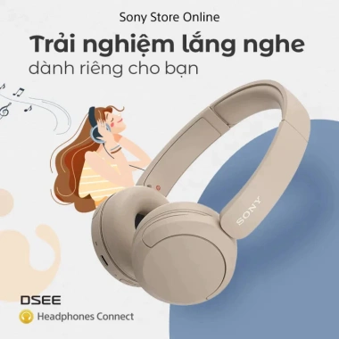 Tai Nghe Bluetooth Sony WH-CH520 Chính Hãng DGW - Pin 50h, Đa Điểm, Bảo Hành 12 Tháng - Giá Ưu Đãi 1.135.666₫ 4
