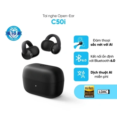 Tai Nghe Bluetooth Soundcore C50i Anker Open-Ear Kiểu Kẹp Tai - Chống Nước IPX4, Bảo Hành 18 Tháng, Giá Ưu Đãi 1.284.810₫