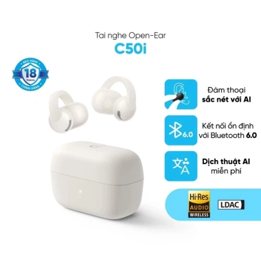 Tai Nghe Bluetooth Soundcore C50i Anker Open-Ear Kiểu Kẹp Tai - Chống Nước IPX4, Bảo Hành 18 Tháng, Giá Ưu Đãi 1.284.810₫