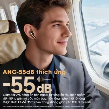 Tai nghe Bluetooth SoundPEATS Air5 Pro+ LDAC aptX ANC 55dB Pin 30H BH 12 tháng 2.2 triệu 4