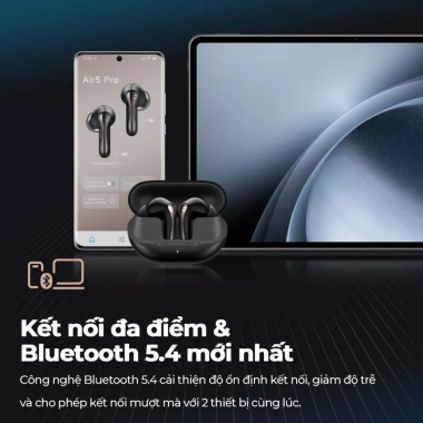 Tai nghe Bluetooth SoundPEATS Air5 Pro true wireless chống ồn HiFi, pin lâu, bảo hành 12 tháng, giá chỉ 1.55 triệu 4