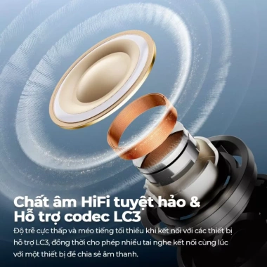 Tai nghe Bluetooth SoundPEATS Air5 Pro true wireless chống ồn HiFi, pin lâu, bảo hành 12 tháng, giá chỉ 1.55 triệu 7