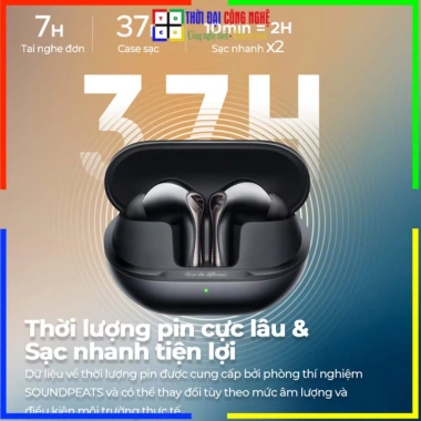 Tai nghe Bluetooth SoundPEATS Air5 Pro true wireless chống ồn HiFi, pin lâu, bảo hành 12 tháng, giá chỉ 1.55 triệu 8