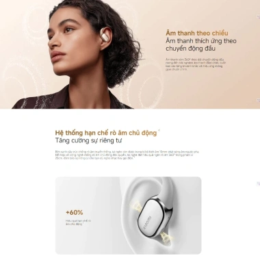 Tai Nghe Bluetooth Thể Thao Xiaomi OpenWear Pro - Stereo, Pin 6 Tháng, Giá 4.69 Triệu 8