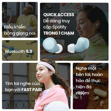 Tai nghe Bluetooth True Sony WF-C510 chính hãng, bảo hành 12t, chỉ 1.066.927₫