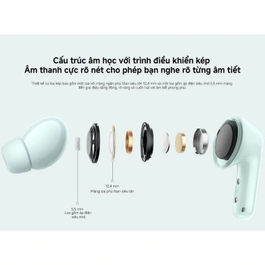 Tai Nghe Bluetooth Xiaomi Redmi Buds 6 Chính Hãng - Bảo Hành 12 Tháng - 1.1tr 2