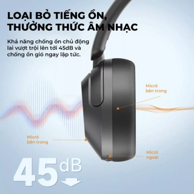 Tai nghe chụp tai Earfun Wave Pro Bluetooth chống ồn BH 12 tháng Giá 1.506.024₫ 4