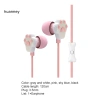Tai nghe có dây HUARMEY âm trầm sâu 35mm cat paw, mic thể thao – Nhẹ, âm thanh nổi 3