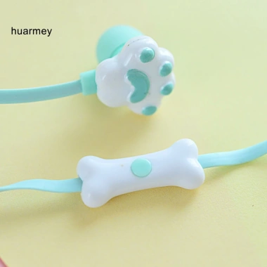 Tai nghe có dây HUARMEY âm trầm sâu 35mm cat paw, mic thể thao – Nhẹ, âm thanh nổi 7