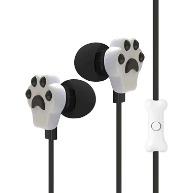 Tai nghe có dây HUARMEY âm trầm sâu 35mm cat paw, mic thể thao – Nhẹ, âm thanh nổi 10